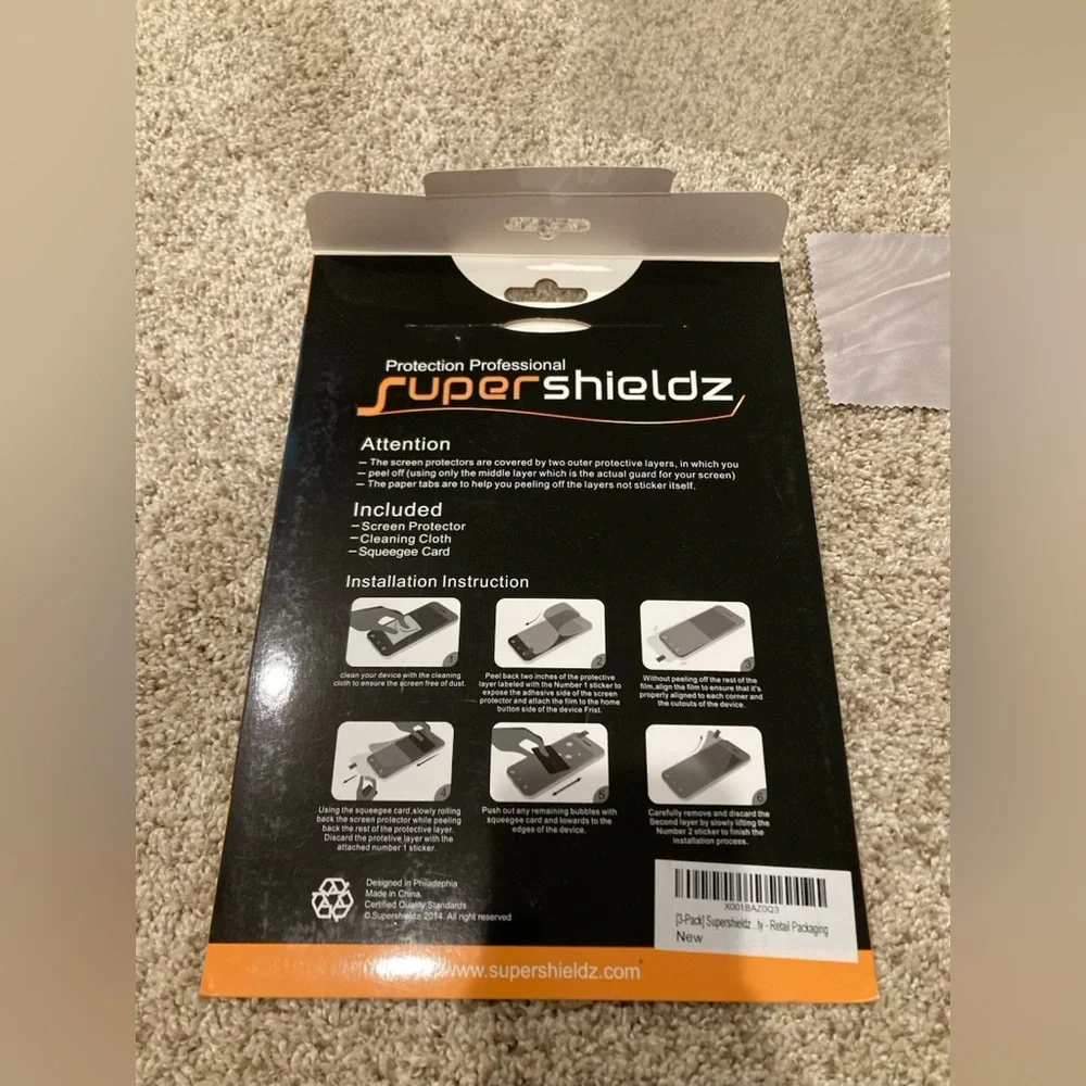 Super shieldz Clear for MacBook 12 inch 2 pack screen protector cleaning cloth